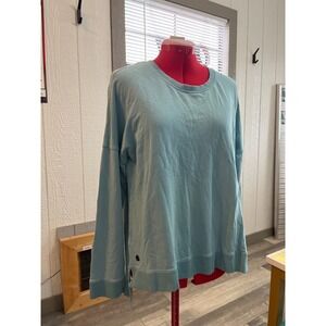 Tasc Performance Long Sleeve Sweatshirt Light Teal Golf Championship Patch L